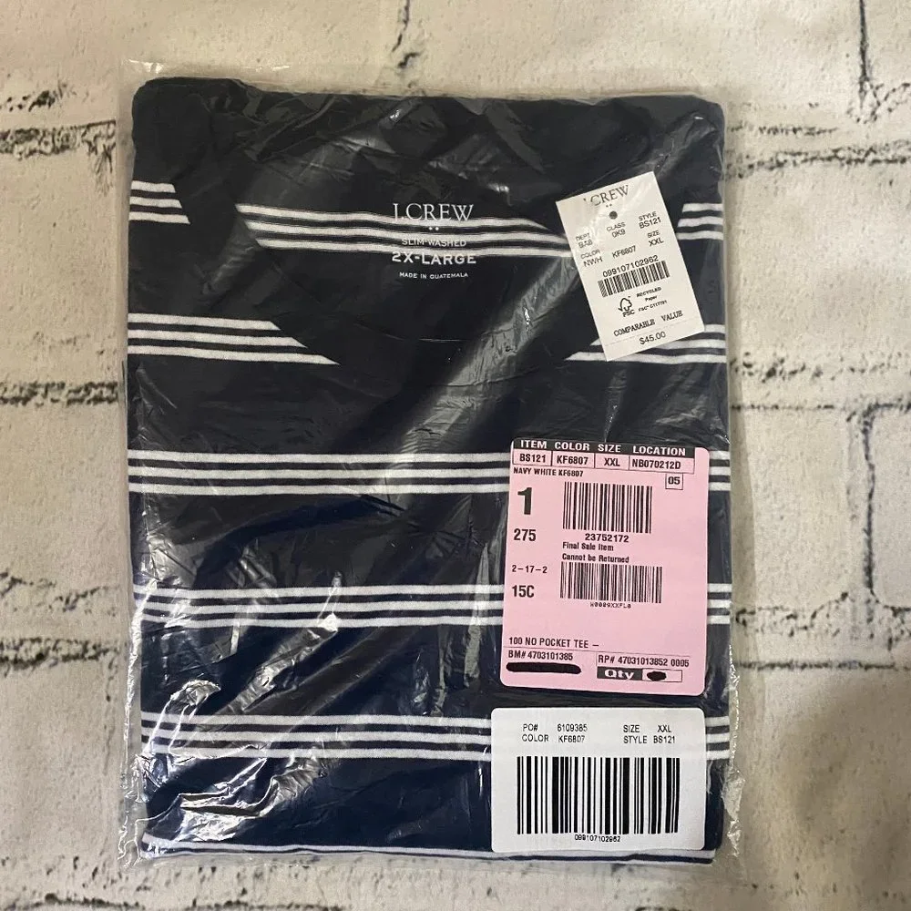 J. Crew Striped tee XXL